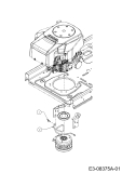 Cub Cadet Ersatzteile Zero Turn XZ3 122 17BIDGHB603  (2019) Keilriemenführung Motor