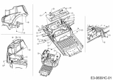 Cub Cadet Ersatzteile Zero Turn RZT L 50 17AICACQ603  (2015) Sitzplatte, Trägerplatte Tank, Tankverkleidung
