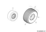 Cub Cadet Ersatzteile Zero Turn XZ5 L127 17AIEACZ603 (2020) Räder