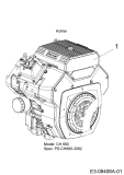 Cub Cadet Ersatzteile Gartentraktoren GTX 2100 14A-3GE-603  (2013) Motor Kohler
