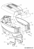 Ersatzteile Lux Tools Rasentraktoren RT 135-96 S Typ: 13BH77TF694  (2014) Motorhaube T-Style