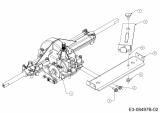 Ersatzteile MTD Rasentraktor Optima LG 155 Typ: 13TM77KG678  (2014) Getriebe, Spannrollenarm, Variatorhalter 