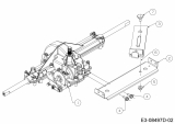 Ersatzteile MTD Rasentraktor 20/42 Automatic Typ: 13AT785S306  (2017) Getriebe, Spannrollenarm, Variatorhalter 