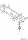 Cub Cadet Ersatzteile Gartentraktoren GTX 1054 14AZ94AK330  (2013) Elektromagnetkupplung, Motorkeilriemenscheibe