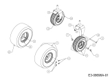 Cub Cadet Ersatzteile Zero Turn Z-Force S 54 17AI5GHC010  (2014) Räder 13x5-6 + 20x10-8