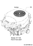 Cub Cadet Ersatzteile Zero Turn RZT L 42 17ARCACS330  (2016) Motor Kohler