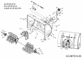 Ersatzteile MTD Schneefräse M 61 Typ: 31A-62C2678  (2016) Schaufelrad ab 26.06.2014 