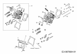 Ersatzteile MTD-Motoren Horizontal 170-DH Typ: 752Z170-DH  (2014) Ventile, Zylinderkopf
