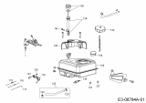 Ersatzteile MTD-Motoren Horizontal 170-DH Typ: 752Z170-DH  (2014) Ölmeßstab, Tank