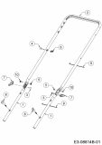 Ersatzteile MTD Benzin Rasenmäher ohne Antrieb Yard Machines 21 Typ: 11A-A14T360  (2016) Holm 