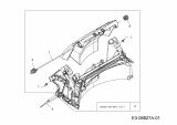 Cub Cadet Ersatzteile Motormäher SC 100 11A-A92J710  (2014) Leitstück hinten, Heckklappe