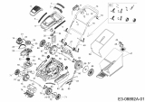 Ersatzteile WOLF-Garten Elektro Rasenmäher ohne Antrieb A 370 E Typ: 18AKHJH2650  (2015) Grundgerät 