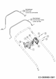 Ersatzteile Mr.Gardener Motormäher mit Antrieb HW 53 BAV-IS Typ: 12AGPN7E629  (2018) Bremsbügel, Geschwindigkeitsregelung, Schaltbügel