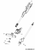 Ersatzteile MTD Akku Rasentrimmer GT 40  SET Typ: 41AE0SQO600  (2019) Grundgerät 