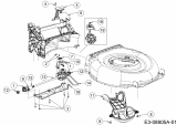 Cub Cadet Ersatzteile Motormäher mit Antrieb CC 53 SPB V HW 12ABPV5L603  (2015) Getriebe, Keilriemen