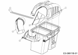 Ersatzteile Zubehör Zero Turn Grasfangeinrichtung für RZT 54 mit Mähwerk W (54/137cm) Typ: 19A70043100 (2016) Grasfangsackdeckel, Obere Röhre
