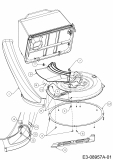 Ersatzteile MTD Rasentraktor Minirider 76 RDE Typ: 13A226SD600  (2016) Auswurfschacht, Deflektor, Messer 
