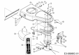 Cub Cadet Ersatzteile Motorfadenmäher LC3 DP56 25B-262E603 (2020) Deflektor, Keilriemen, Rahmen, Schneidfaden