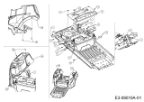 Cub Cadet Ersatzteile Zero Turn RZT L 42 17ARCACS330  (2015) Sitzplatte, Trägerplatte Tank, Tankverkleidung