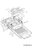 Cub Cadet Ersatzteile Zero Turn XZ1 127 17CICACQ603  (2019) Trägerplatte Tank, Tankverkleidung