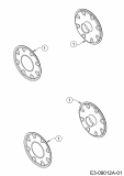 Ersatzteile Mastercut Motormäher MC 46 PO Typ: 11A-J1SJ659  (2016) Radkappen
