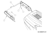 Cub Cadet Ersatzteile Rasentraktoren CC 1018 HE 13HD91AE330  (2015) Querstrebe Motorhaube