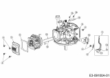 Ersatzteile MTD-Motoren Vertikal 1X65RHA Typ: 752Z1X65RHA (2019) Reglerhebel, Ventildeckel