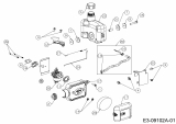 Ersatzteile MTD-Motoren Vertikal 1P61NHB Typ: 752Z1P61NHB  (2014) Luftfilter, Tank, Vergaser