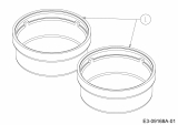 Ersatzteile MTD Rasentraktor 420/38 Typ: 13A2765F308  (2015) Radkappen 