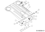 Cub Cadet Ersatzteile Rasentraktoren LX 50 13AQA1CQ330  (2015) Sitzträger