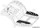 Cub Cadet Ersatzteile Rasentraktoren XT1 OS96 13A8A1CF603  (2019) Handgriff, Trittbrettbelag