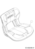 Cub Cadet Ersatzteile Rasentraktoren XT2 PS117I 13CZA1CN603  (2019) Sitz