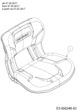 Cub Cadet Ersatzteile Rasentraktoren XT2 QR106 13AQA1CR330  (2017) Sitz ab 07.02.2017