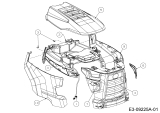 Cub Cadet Ersatzteile Rasentraktoren LX 54 13A7A4CA330  (2015) Motorhaube C-Style