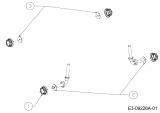 Cub Cadet Ersatzteile Rasentraktoren LX 50 13AQA1CQ330  (2018) Radkappe