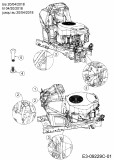 Ersatzteile MTD Rasentraktor 23/42 K Typ: 13AQA1KR308  (2018) Choke- und Gaszug bis 20/04/2018 