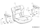 Cub Cadet Ersatzteile Rasentraktoren LX 46 13APA4CN330  (2015) Sitz, Sitzschalter