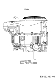 Cub Cadet Ersatzteile Rasentraktoren LX 46 13BPA4CN330  (2018) Motor Kohler