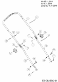 Ersatzteile MTD Benzin Rasenmäher mit Antrieb SP 53 HWK Typ: 12C-PD7D600 (2020) Holm bis 19.11.2019 