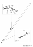Ersatzteile Troy-Bilt Teleskopstiele ZM-V 4 (TB) Typ: 71AES002609  (2016) Grundgerät