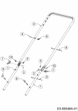 Ersatzteile Troy-Bilt Motormäher TB 115 Typ: 11A-A22J766  (2015) Holm