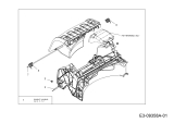 Cub Cadet Ersatzteile Motormäher mit Antrieb SC 500 Z 12ABC62J710  (2015) Leitstück hinten, Stange Heckklappe