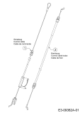 Cub Cadet Ersatzteile Motormäher mit Antrieb LM2 DR46s 12EBTQKC603 (2022) Bowdenzug Variator, Bremszug