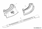 Ersatzteile Zubehör Garten- und Rasentraktoren Mulch Kits mit Deflektor für Aufsitzmäher mit 30/76cm Mähwerk Typ: 196-334-600  (2016) Grundgerät