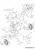 Ersatzteile Zubehör Garten- und Rasentraktoren Streuer 45-0512-100  (196-542A-000) Typ: 196-542A000  (2015) Grundgerät