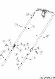 Ersatzteile Troy-Bilt Motormäher mit Antrieb TB 220 Typ: 12AVB22J766  (2015) Holm
