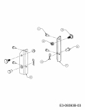 Ersatzteile Zubehör Garten- und Rasentraktoren Grasfangeinrichtung für 900 Serie (NX-09) mit Mähwerk G (42/107cm) Typ: 19A30003OEM  (2017) Halter für 700 Serie (LT-5)