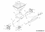 Ersatzteile Zubehör handgeführte Geräte Streuer 45-03881  (196-055-000) Typ: 196-055-000  (2008) Grundgerät