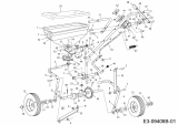 Ersatzteile Zubehör handgeführte Geräte Streuer 45-02141  (190-524-000) Typ: 190-524-000  (2002) Grundgerät