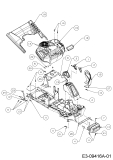 Cub Cadet Ersatzteile Rasentraktoren CC 114 HA 13A221HD603  (2016) Frontgewicht, Verkleidungen